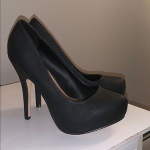 Black high heels